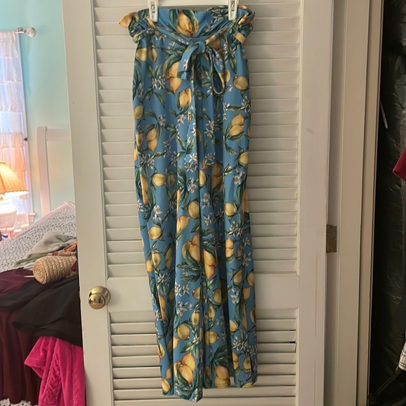 High waisted soft lemon pants - Picture 1 of 2